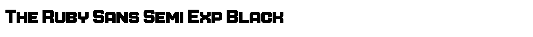 The Ruby Sans Semi Exp Black image